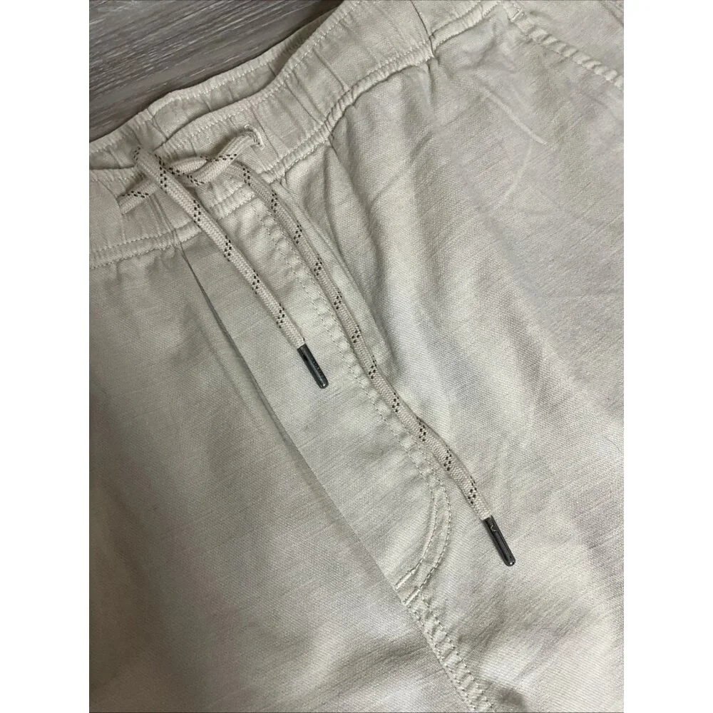 Faherty Men's Essential Drawstring Shorts Stone Tan Size Small Organic Cotton